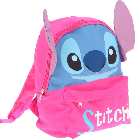 Sac à Dos à Roulettes Enfant Stitch - Poignée Télescopique, Valise Cabine Pour Voyages Et école