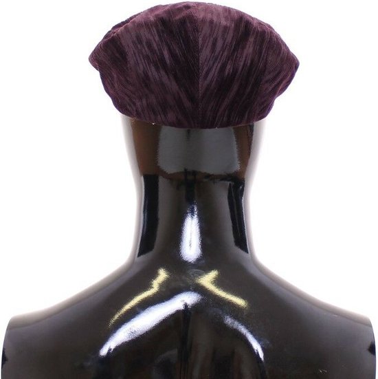 Dolce & Gabbana Black Cotton Newsboy Capello Cabbie Hat