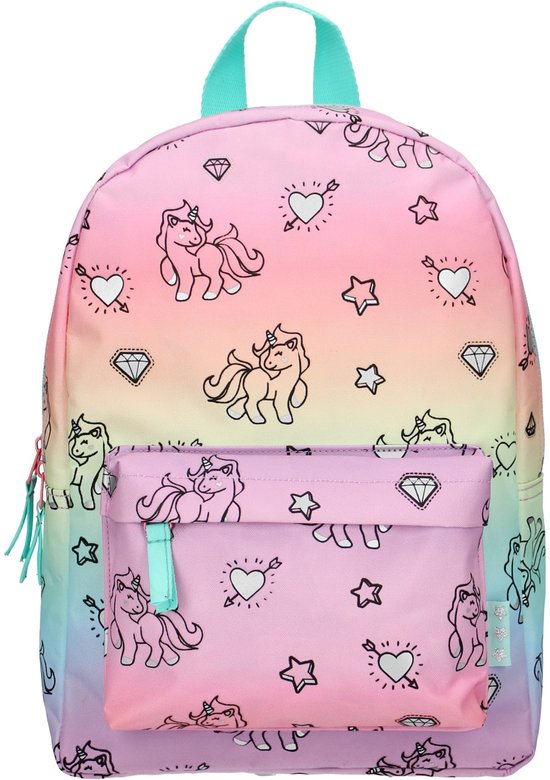 Milky Kiss Rainbows & Unicorns - Rugzak - Schooltas meisje - Multi - Unicorn