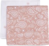 Jollein Mouth Cloth Hydrophilic Paisley & Halo Rosewood - GOTS - 2 Pièces