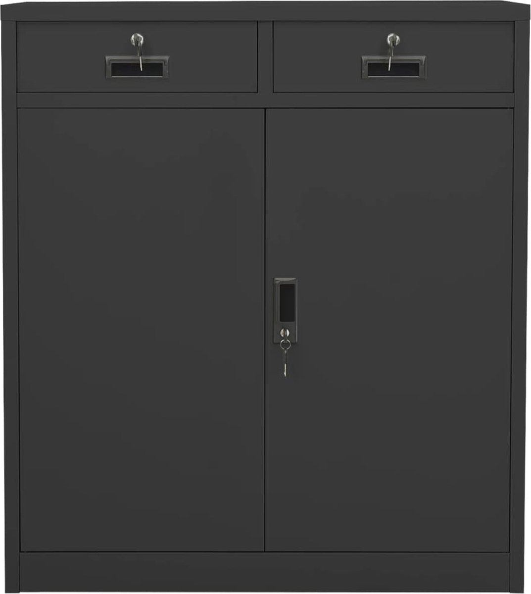 tectake® - Archiefkast, kantoorkast afsluitbaar, multifunctionele kast van staal, universele kast met 2 deuren, incl. 3 in hoogte verstelbare planken, archiefkast afsluitbaar 180x80x40 cm, grijs tectake® - Archiefkast, kantoorkast afsluitbaar, multifunctionele kast van staal, universele kast met 2 deuren, incl. 3 in hoogte verstelbare planken, archiefkast afsluitbaar 180x80x40 cm, grijs