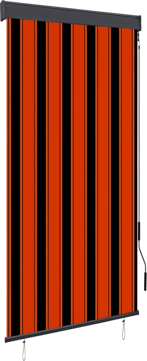 Prolenta Premium - Rolgordijn voor buiten 100x250 cm oranje en bruin