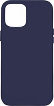 Phreeze Back Cover - Geschikt voor iPhone 13 Pro Hoesje - Donker Blauw- Magnetisch - Vegan Leer - Metalen Knoppen - Microfiber - Military Grade Cover - Magnetische Case Functie