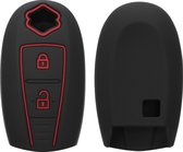 kwmobile autosleutel hoesje geschikt voor Suzuki Sport 2-knops autosleutel Keyless Go - Autosleutel behuizing in zwart / rood