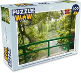 Puzzel Uitzicht op het water vanaf de Japanse brug in Monet's tuin in het Franse Giverny - Legpuzzel - Puzzel 500 stukjes