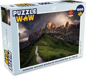 Puzzel Donkere wolken boven de Dolomieten in Italië - Legpuzzel - Puzzel 1000 stukjes volwassenen