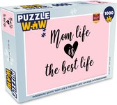 Puzzel Mam - Quotes - Roze - Legpuzzel - Puzzel 1000 stukjes volwassenen