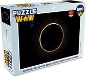 Puzzel Abstract beeld van een gouden cirkel met sterren - Legpuzzel - Puzzel 500 stukjes