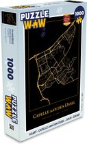 Puzzel Kaart - Capelle aan den IJssel - Goud - Zwart - Legpuzzel - Puzzel 1000 stukjes volwassenen