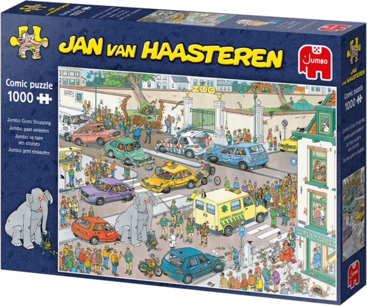 Jan van Haasteren Jumbo gaat winkelen puzzel - 1000 stukjes — afbeelding 5