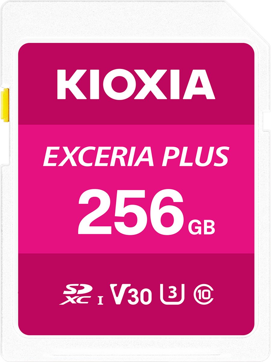 Kioxia EXCERIA PLUS SDXC-kaart 256 GB UHS-I, v30 Video Speed Class