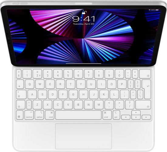 Foto: Magic keyboard voor ipad pro 11 inch 2021 en ipad air 4 2020 qwerty wit