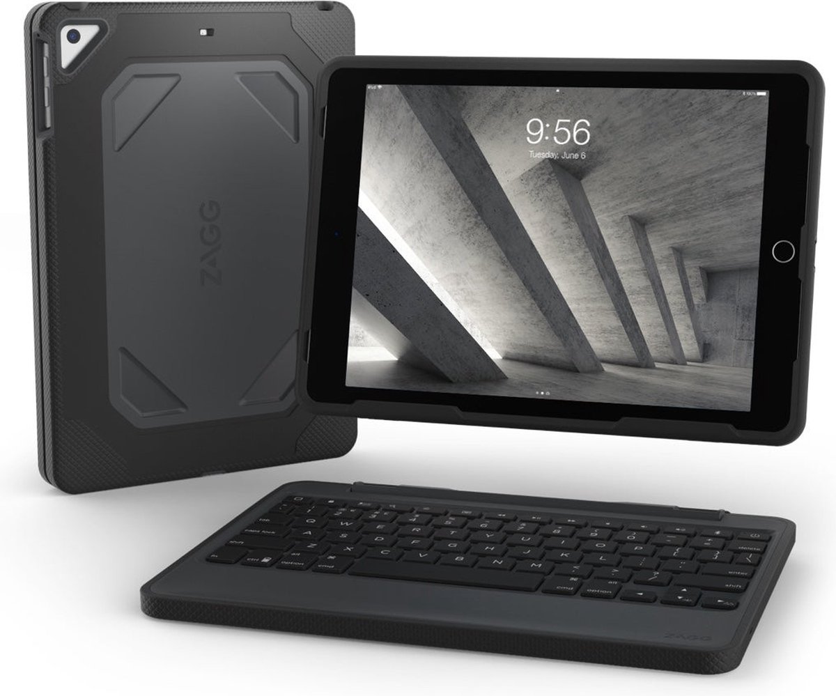 ZAGG Rugged Messenger Keyboard Case Geschikt voor de iPad Mini 5 (2019) / Mini 4 (2015) - Zwart
