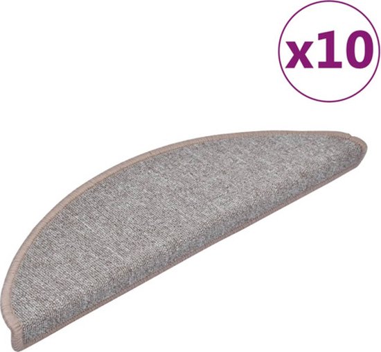 vidaXL Trapmatten 15 st 56x17x3 cm Donkergroen Halfrond
