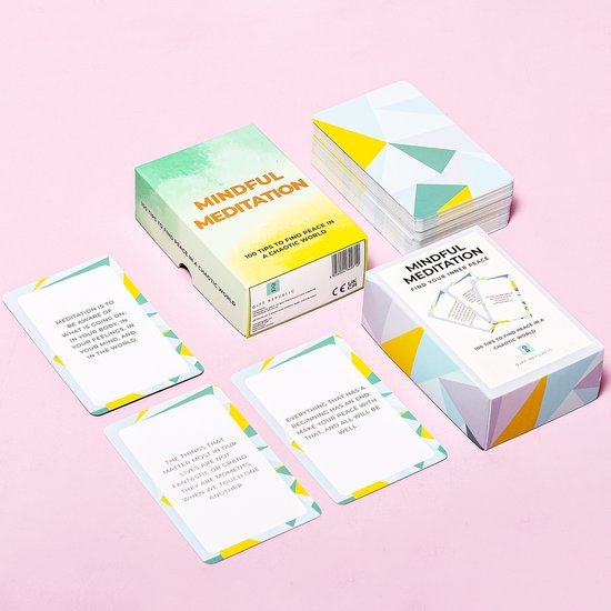 Gift Republic - Mindful Meditation Cards - Meditatie Kaarten - Affirmatie Kaarten