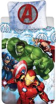 Marvel Avengers Dekbedovertrek, Heroes - Eenpersoons - 140 x 200 cm - Katoen
