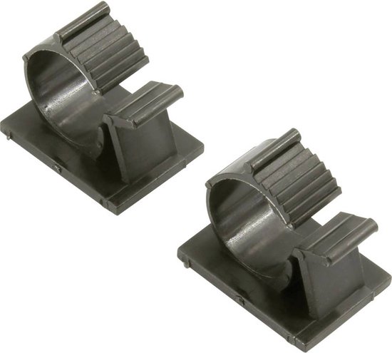 Socle de fixation autocollant 93013c1217 Zwart 10 pc(s)