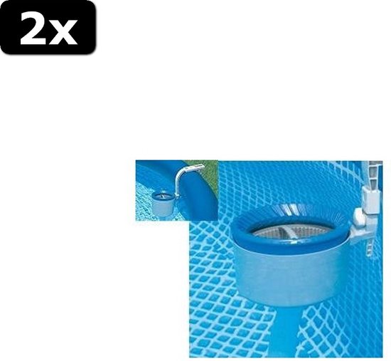 2x Intex 28000 Luxe Oppervlakte Skimmer met Wandbevestiging | bol.com