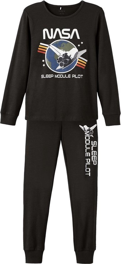 Name it pyjama garcon Nasa 146 Zwart bol