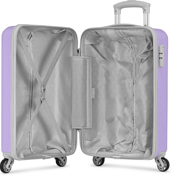 SUITSUIT Handbagage koffer 53x35x20 - Handbagage trolley - Lichtgewicht koffer - Reiskoffer - Veilig Cijferslot - Caretta koffer Bright Lavender - Paars