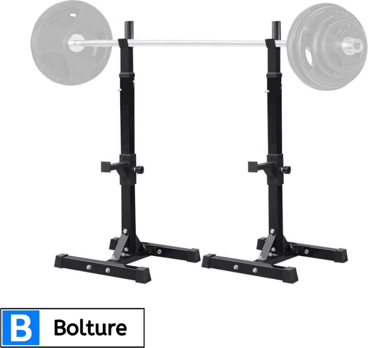 Bolture Squat Rack - Krachtstation - Gewichten - Fitness - Sport - Bench Press - Bankdrukbank - Squat Rek - 200 kg Belastbaar