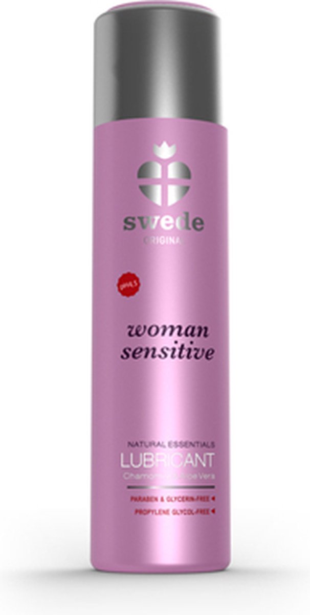 Swede - Woman Sensitive Waterbasis Glijmiddel - 60ml - Waterbasis - Vrouwen - Mannen - Smaak - Condooms - Massage - Olie - Condooms - Pjur - Anaal - Siliconen - Erotische - Easyglide