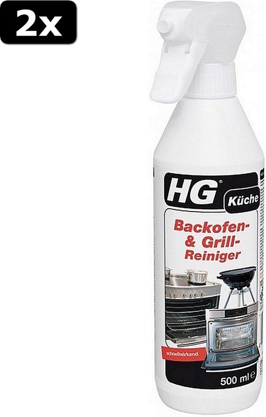 2x HG Oven- Grill- en Barbecuereiniger Snelwerkend 500ml | bol.com