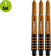 WINMAU - Prism Force Dartschachten Oranje, Korte - 1 set per pakket (3 Dartschacht in totaal)