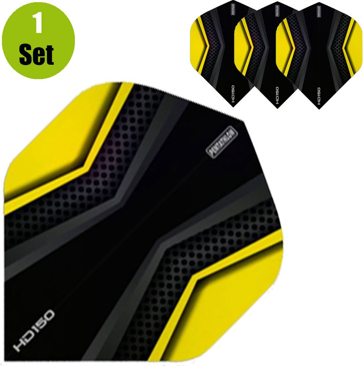 Pentathlon HD150 Dart Flights - Geel