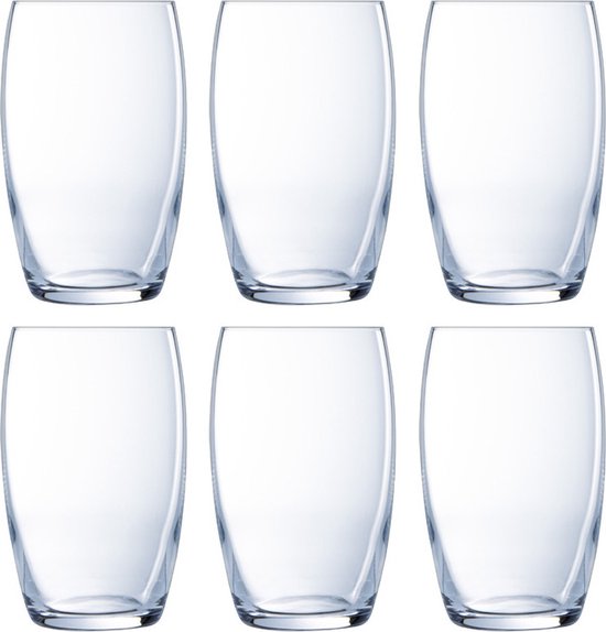 Gevoelig extase verkenner Luminarc Versailles water/sap glazen setje van 6x stuks inhoud 375 ml -...  | bol.com