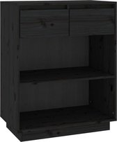 Wandkast Zwart Eiken 60 x 31 x 60 cm Bewerkt hout