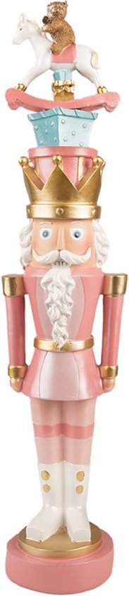 Candy Notenkraker met Zuurstok Roze - 25 cm