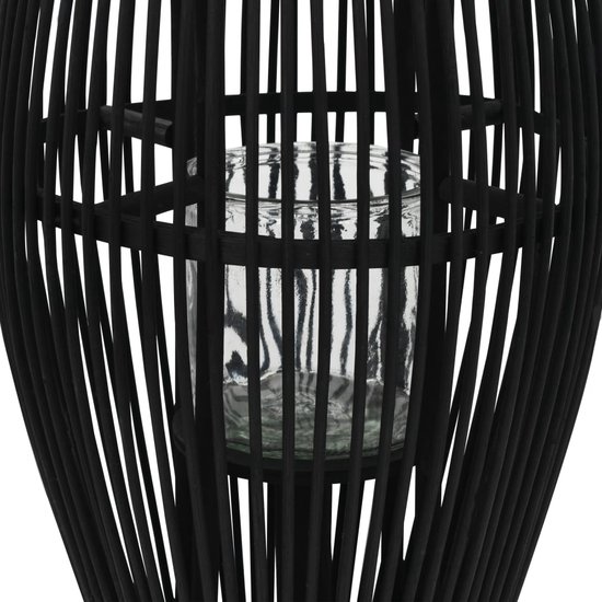 Prolenta premium Lantaarnhouder hangend 60 cm bamboe zwart | bol.com