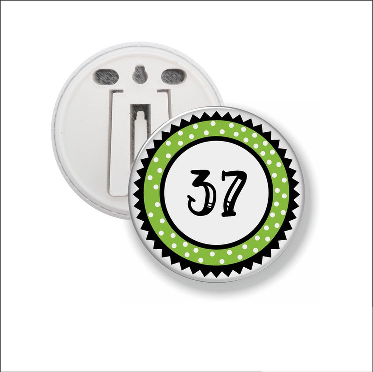 Button Met Clip 58 MM - 37