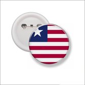 Button Met Speld 58 MM - Vlag Liberia