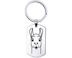 Sleutelhanger RVS - Lama