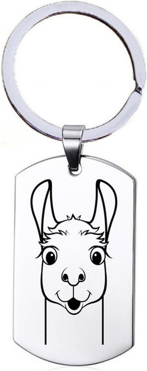 Sleutelhanger RVS - Lama