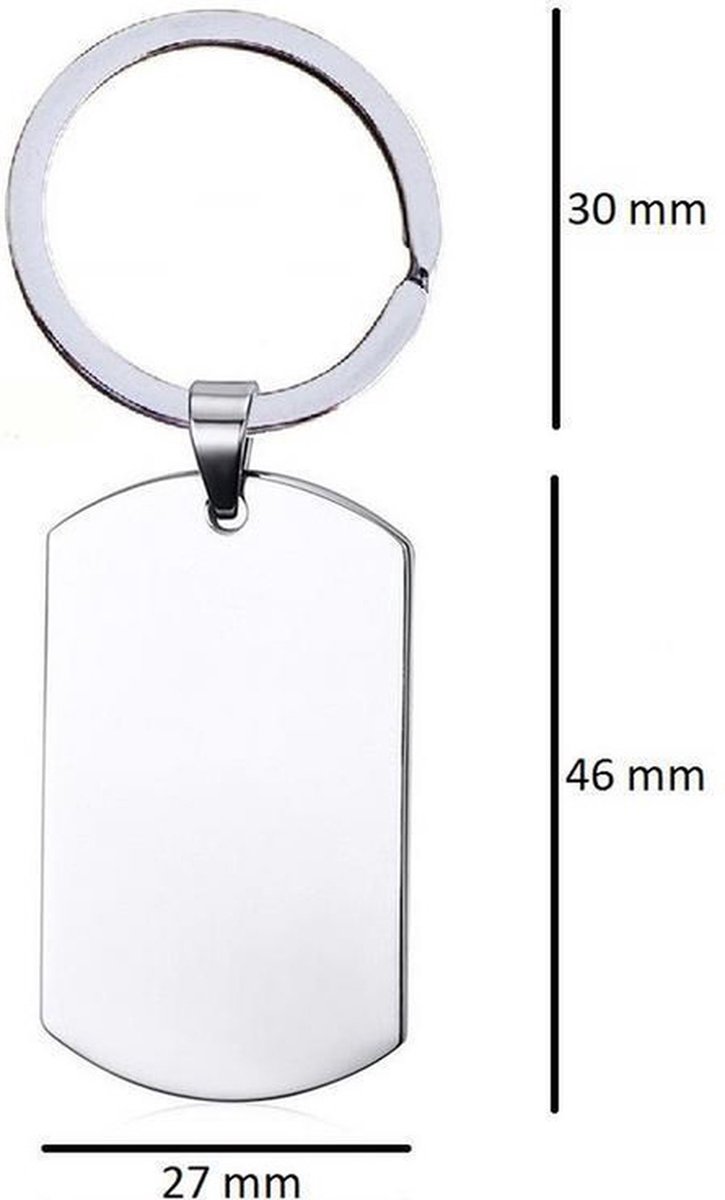 Sleutelhanger RVS - Love Is The Closest Thing To Magic - Valentijn