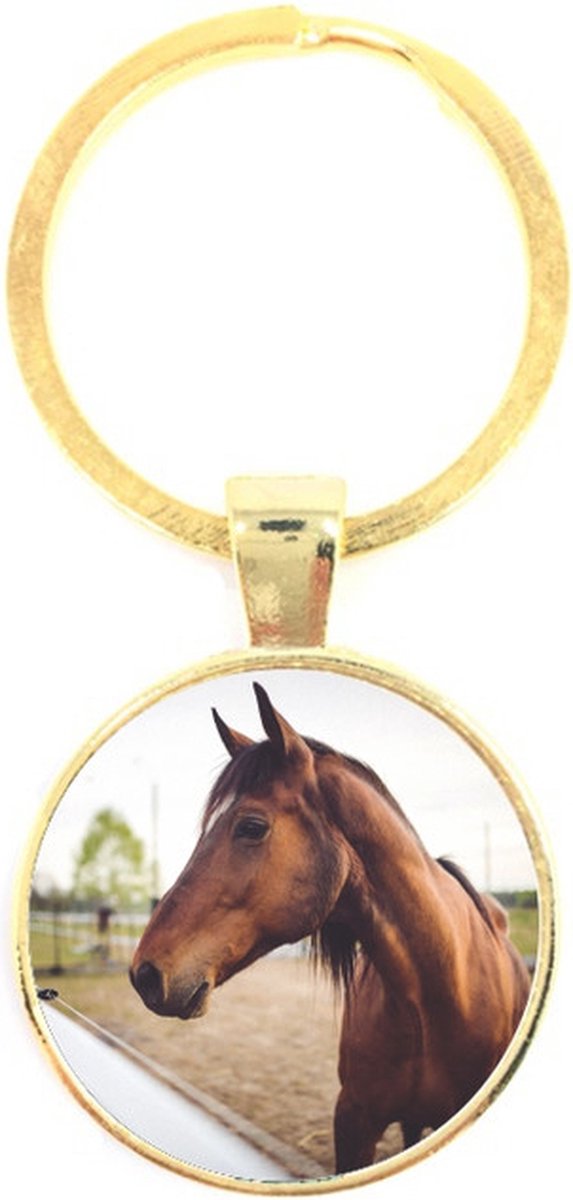 Sleutelhanger Glas - Paard