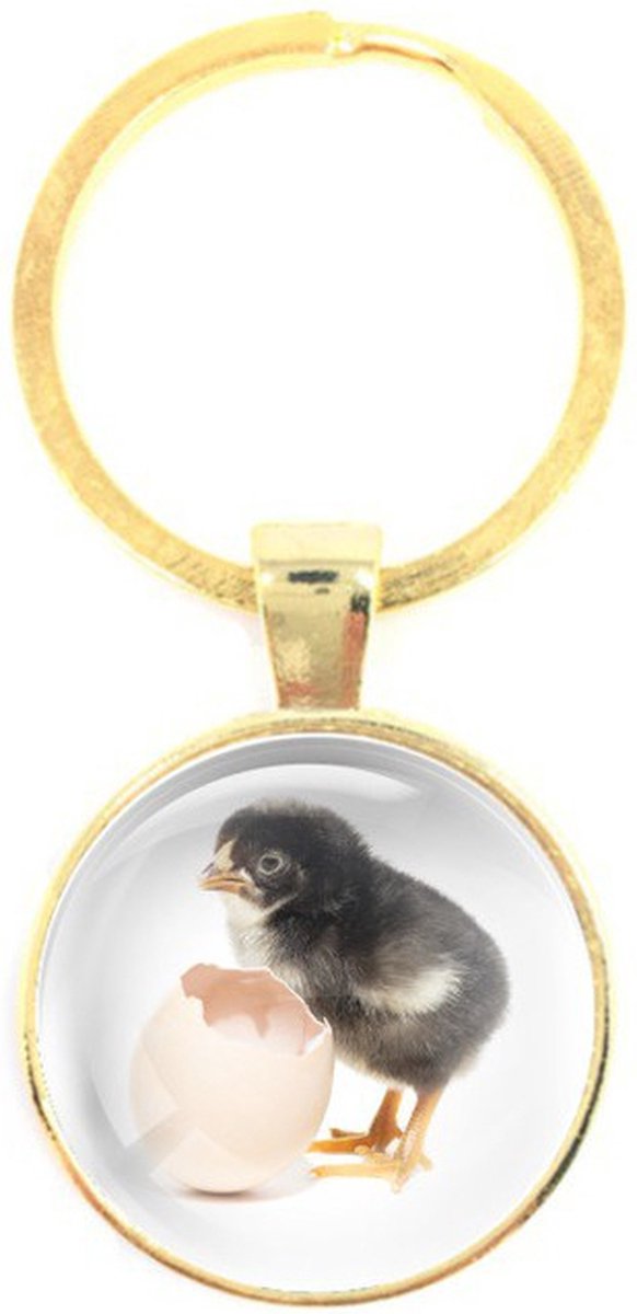 Sleutelhanger Glas - Kuiken