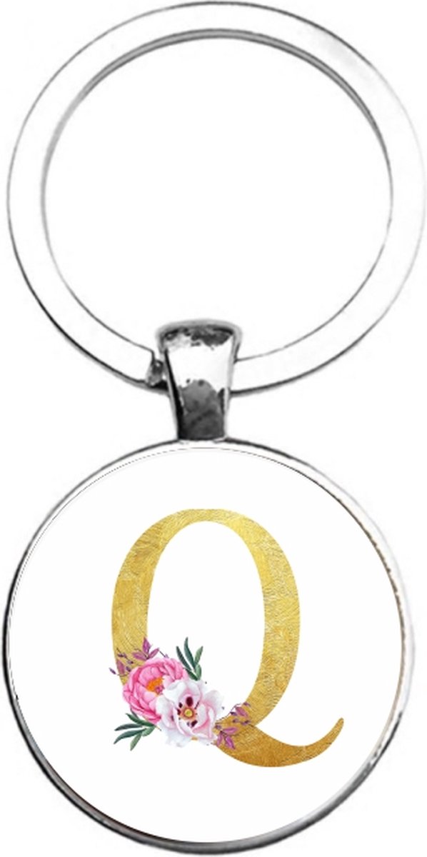 Sleutelhanger Glas - Q