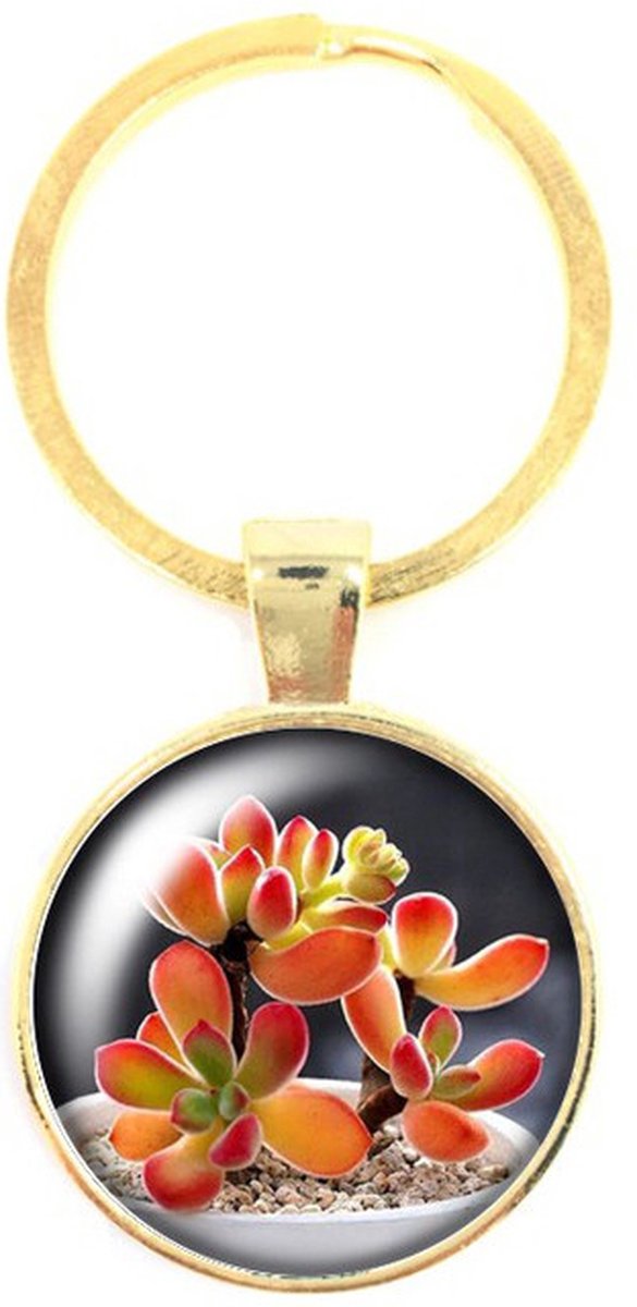 Sleutelhanger Glas - Bloem