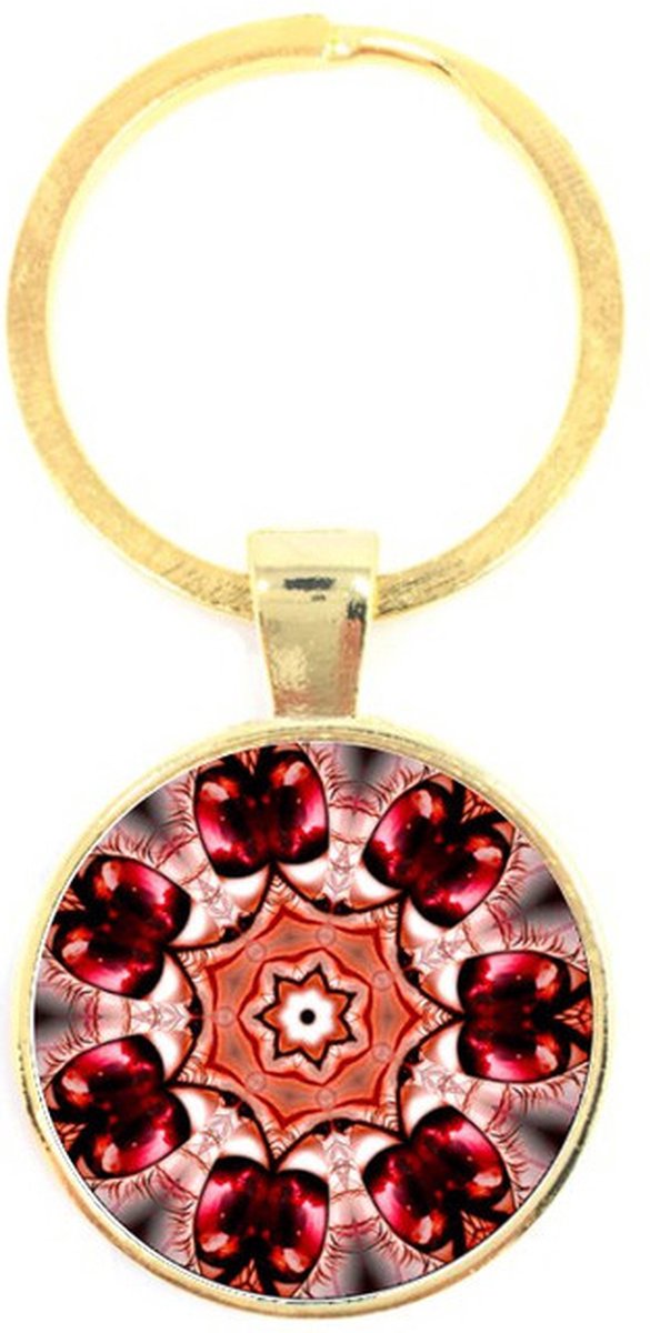 Sleutelhanger Glas - Mandala