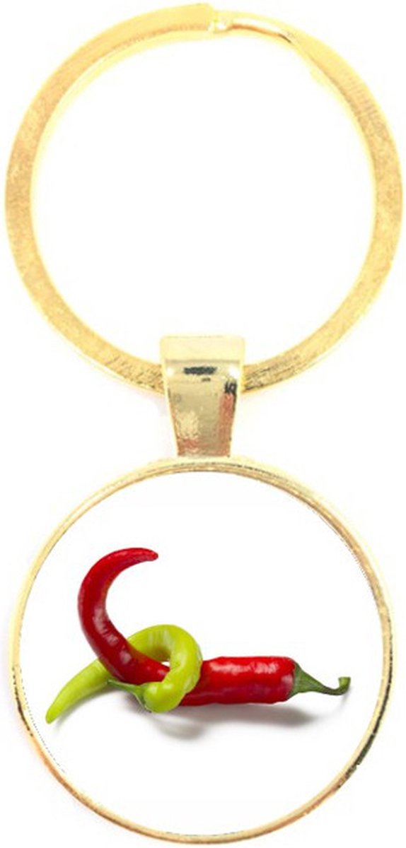 Sleutelhanger Glas - Pepers