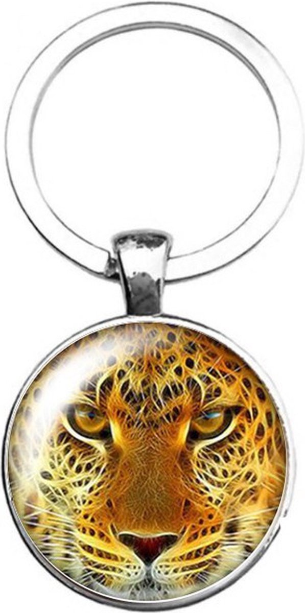 Sleutelhanger Glas - Tijger