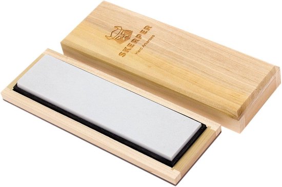 Bavarian Edge Pierre à Aiguiser Skerper Arkansas NABE30, Surgical Black Arkansas Affûteur Diamant