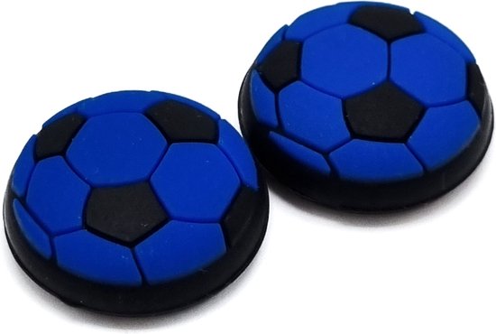 Gaming Thumbsticks Grips | Dopjes voor je Game Controller(s) | Voetbal – Blauw | 1 Set = 2 Thumbgrips | Geschikt voor de volgende console(s):…
