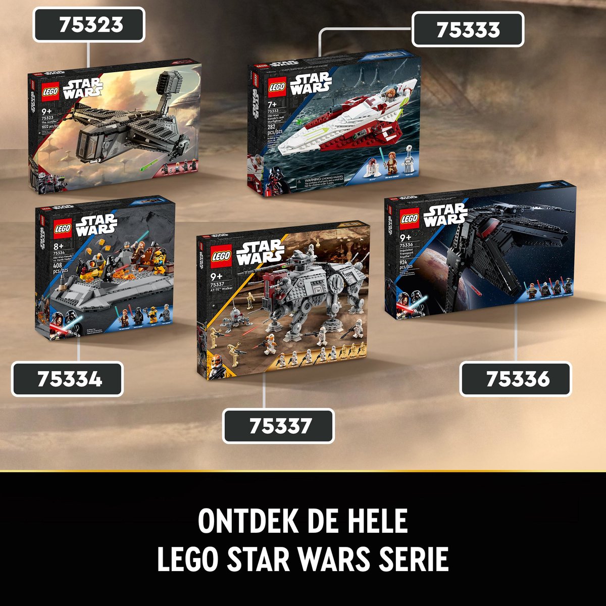 LEGO Star Wars AT-TE Walker Verstelbaar Model met Clone Troopers en Droid Figuren - 75337 — afbeelding 23