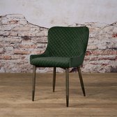SIDD Oledo sidechair - fabric Bluvel 78 green