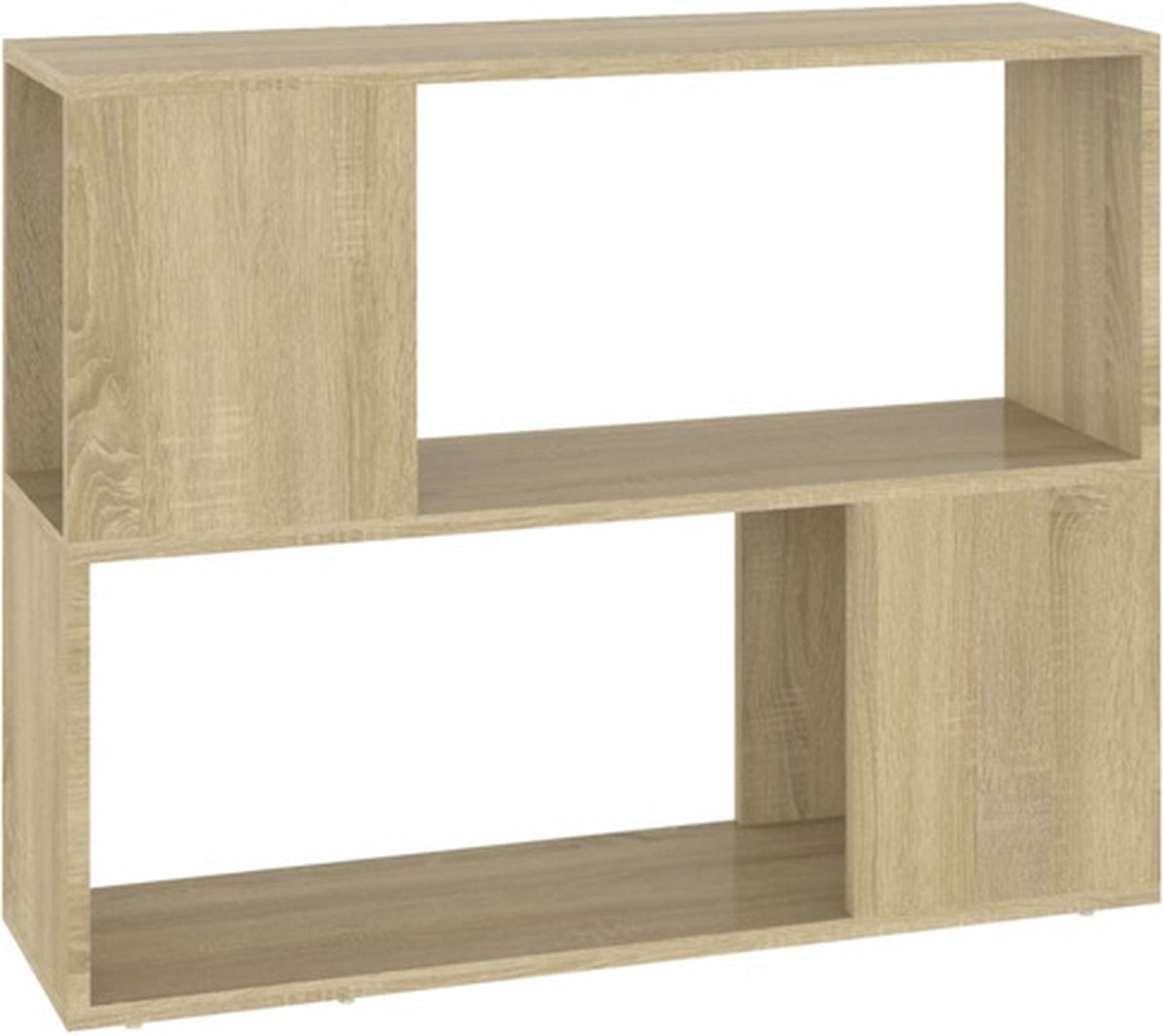 vidaXL Tv-meubel - 80x24x63 - cm - bewerkt - hout - sonoma - eikenkleurig